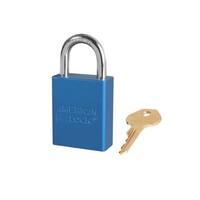 Sicherheitsvorhängeschloss aus eloxiertes Aluminium blau S1105BLU