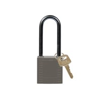 Nylon compact veiligheidshangslot grijs 814143