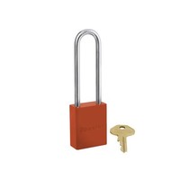 Sicherheitsvorhängeschloss aus Aluminium orange S6835LTORJ