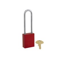 Aluminium veiligheidshangslot rood S6835LTRED