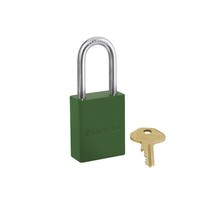 Sicherheitsvorhängeschloss aus Aluminium grün S6835LFGRN