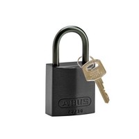 Sicherheitsvorhängeschloss aus eloxiertes Aluminium schwarz 834857