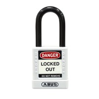 Aluminum safety padlock with white cover 74/40 WEIß