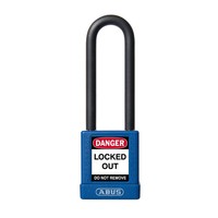 Aluminum safety padlock with blue cover 74/40HB75 BLAU