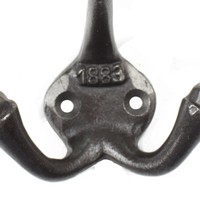 Kapstokhaak gietijzer trio 1883