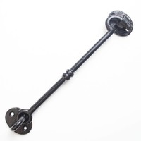 Gietijzeren deurhaak zwart gelakt 220mm