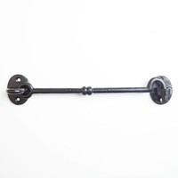 Gietijzeren deurhaak zwart gelakt 220mm