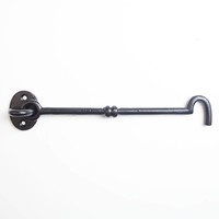 Gietijzeren deurhaak zwart gelakt 220mm