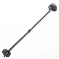Gietijzeren deurhaak zwart gelakt 318mm