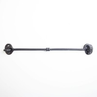Gietijzeren deurhaak zwart gelakt 318mm