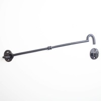 Gietijzeren deurhaak zwart gelakt 318mm
