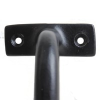Gietijzeren trapleuninghouder 70mm - zwart gelakt.