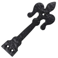 Gietijzeren sierscharnier fleur-de-lis 140mm