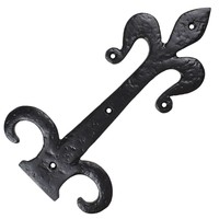 Gietijzeren sierscharnier fleur-de-lis 285mm