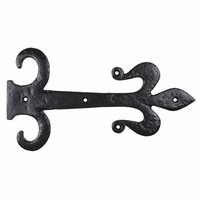 Gietijzeren sierscharnier fleur-de-lis 285mm