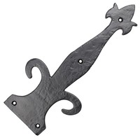 Gietijzeren sierscharnier fleur-de-lis 320mm