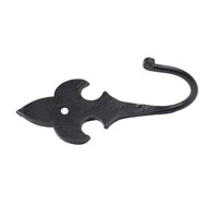 Kapstokhaak smeedijzer fleur-de-lis