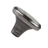 Gietijzeren kastdeurknop 34mm - blank gelakt