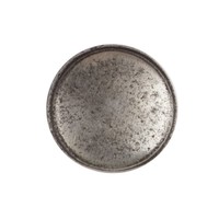 Gietijzeren kastdeurknop 34mm - blank gelakt