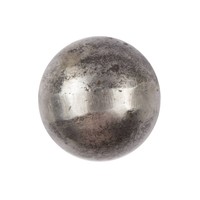 Gietijzeren kastdeurknop 26mm - blank gelakt