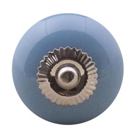 Porseleinen meubelknop blauw