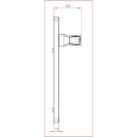 Gietijzeren deurkruk 92mm - eurocilinder.