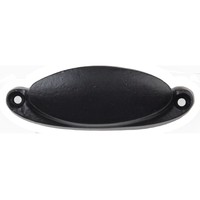 Gietijzeren komgreep zwart - 78mm