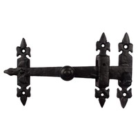 Gietijzeren klinkstel fleur-de-lis - 238mm