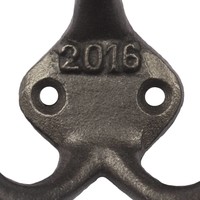 Kapstokhaak gietijzer trio 2016