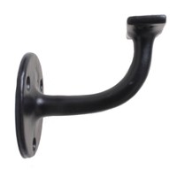 Gietijzeren trapleuninghouder 80mm - zwart gelakt