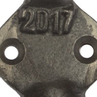 Kapstokhaak gietijzer trio 2017