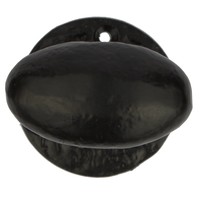 Gietijzeren deurknop ovaal - G0317
