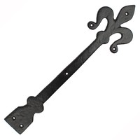 Gietijzeren Sierscharnier Fleur-de-Lis 400x108mm