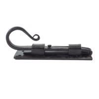 Smeedijzeren deurgrendel haak recht 123mm