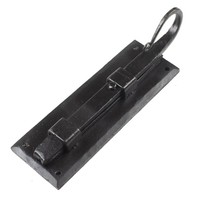 Smeedijzeren deurgrendel haak recht 154mm