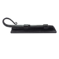 Smeedijzeren deurgrendel haak recht 154mm