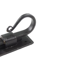 Smeedijzeren deurgrendel haak recht 154mm