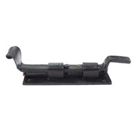 Smeedijzeren deurgrendel visstaart gebogen 123mm