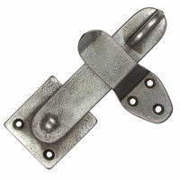 Smeedijzeren privacy grendel - Pewter