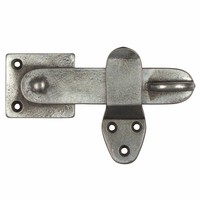 Smeedijzeren privacy grendel - Pewter