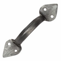 Smeedijzeren handgreep punt 105mm - Pewter