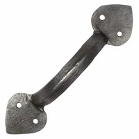 Smeedijzeren handgreep punt 153 mm - Pewter