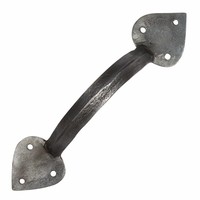 Smeedijzeren handgreep punt 203mm - Pewter