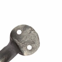 Smeedijzeren handgreep rond 105mm - Pewter