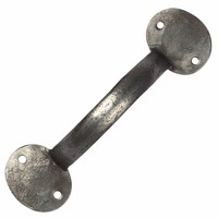 Smeedijzeren handgreep rond 153mm - Pewter