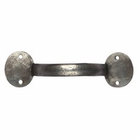 Smeedijzeren handgreep rond 153mm - Pewter