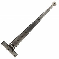 Smeedijzeren scharnier rond 458mm - Pewter