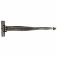 Smeedijzeren scharnier rond 458mm - Pewter