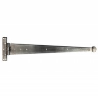 Smeedijzeren scharnier rond 605mm - Pewter