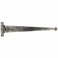 Smeedijzeren scharnier rond 605mm - Pewter